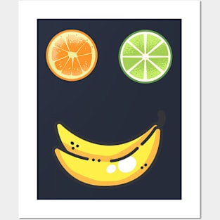 The funny fruit face Posters and Art